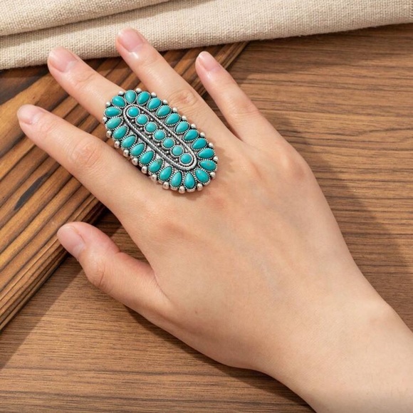 Bohemian Western Multi-Color Statement Rings - Picture 2 of 11